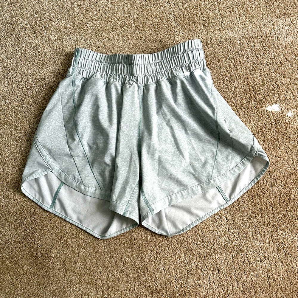 lululemon athletica Light Mint Green Athletic Shorts